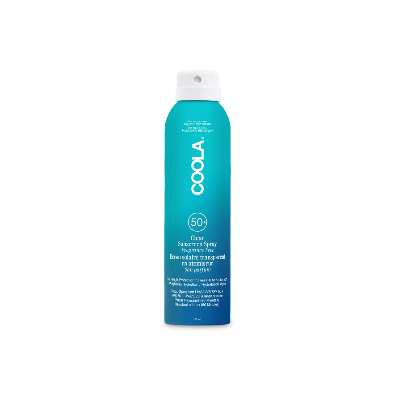 COOLA Classic SPF50 Sunscreen Spray Fragrance Free