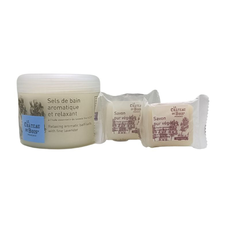 Le Chateau Du Bois RELAXING AROMATIC BATH SALTS WITH FINE LAVENDER FREE FINE LAVENDER-SCENTED PURE PLANT SOAP (WORTH $14)