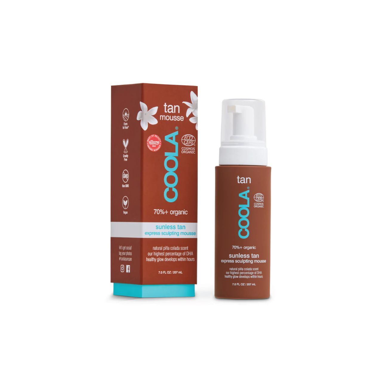 COOLA Organic Sunless Tan Express Sculpting Mousse