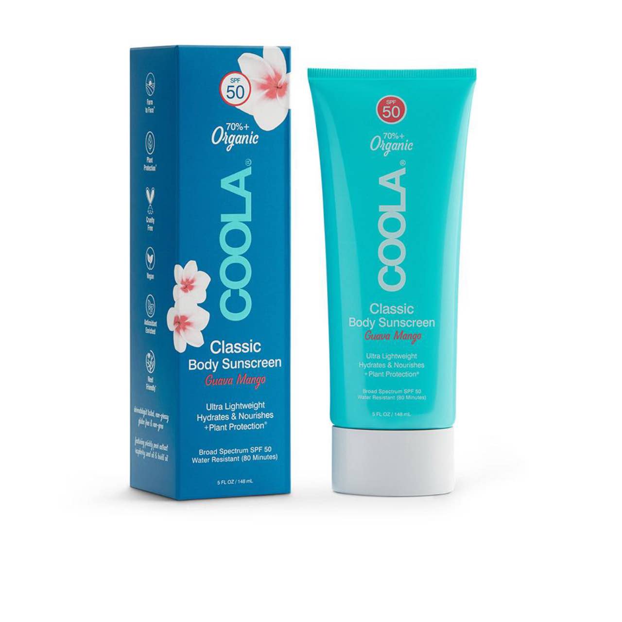 COOLA Classic Body SPF 50 Organic Sunscreen Lotion - Guava Mango
