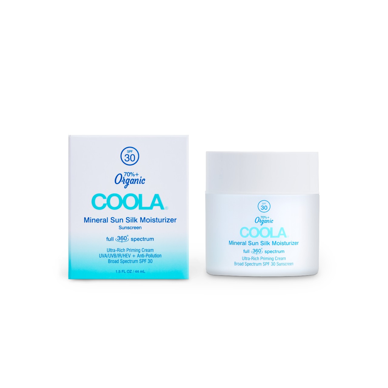 COOLA SPF 30 Full Spectrum 360° Mineral Sun Silk Moisturizer Organic Face Sunscreen