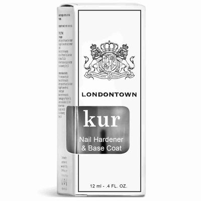 LONDONTOWN Kur Nail Hardener & Base Coat Box Packaging