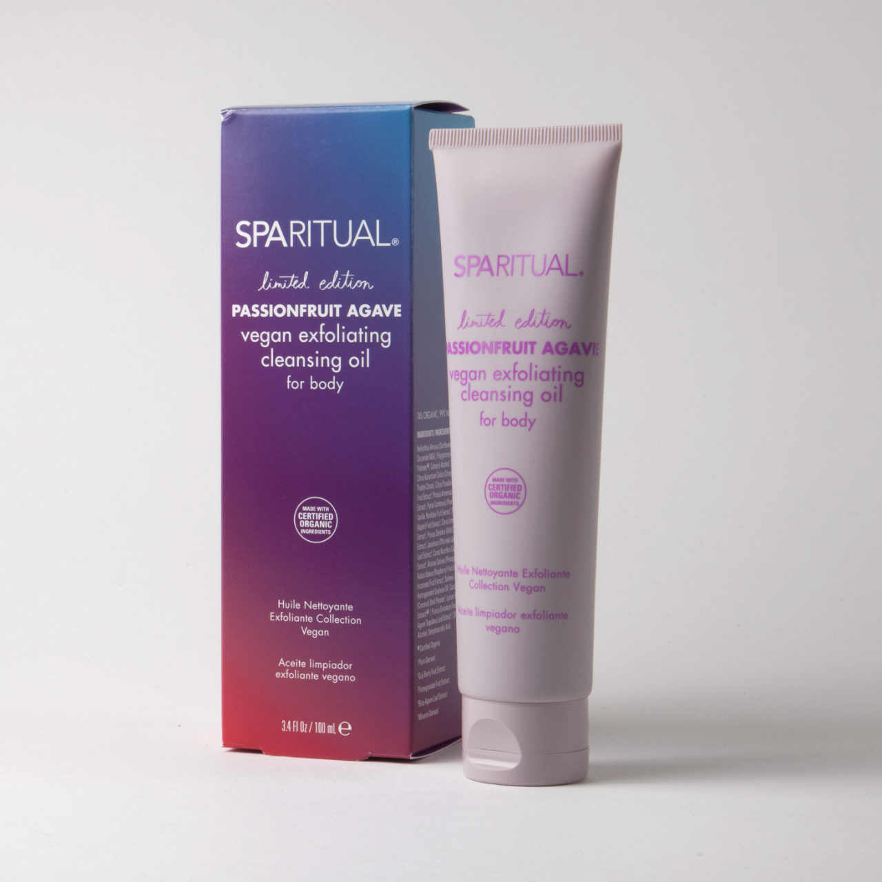 SPARITUAL Passionfruit Agave Exfoliating Cleansing Oil