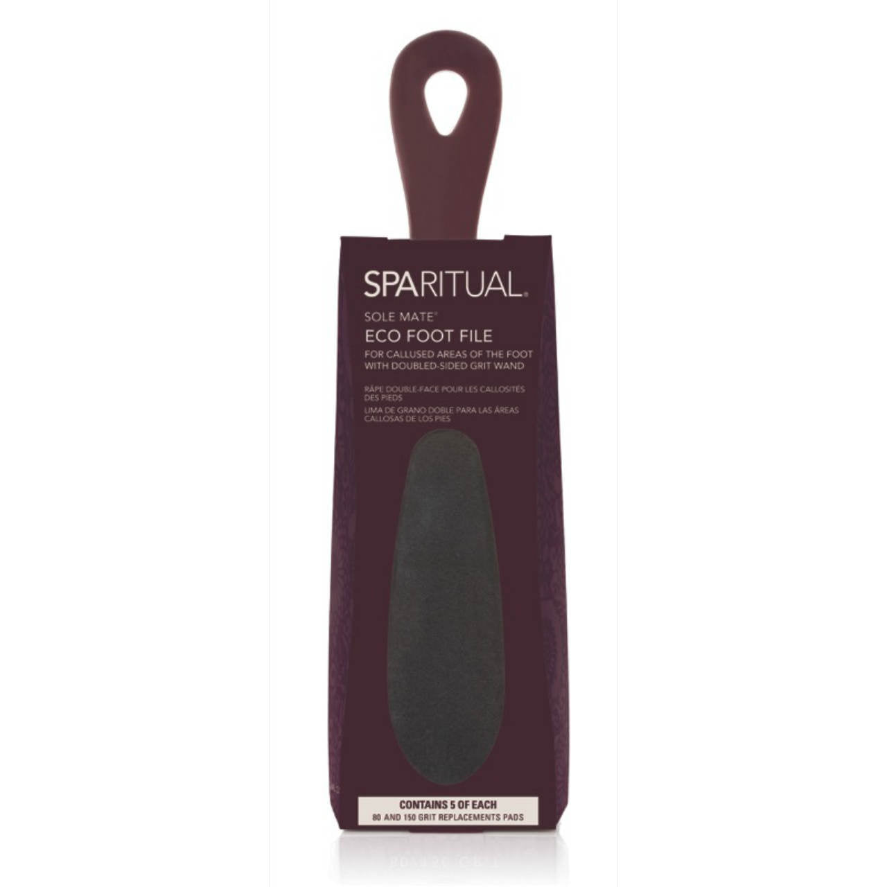 SPARITUAL Eco-Foot File with 10 Grit Refills